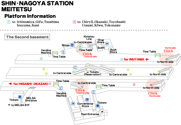 meitetsu shin-nagoya station map