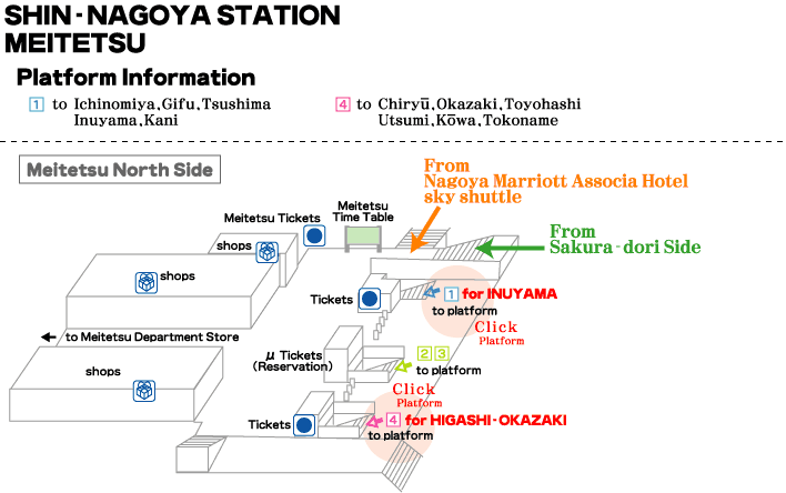 meitetsu shin-nagoya station map